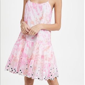 NWT Juliet Dunn Pink Tie Dye Dress